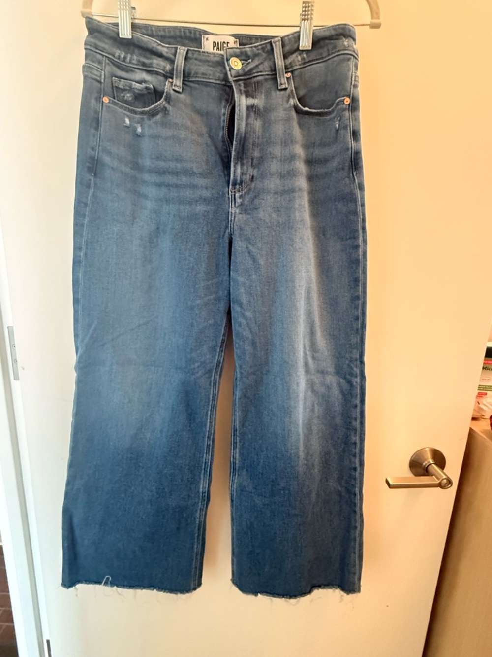 Paige Women’s Anessa Blue Wide-Leg Jeans
